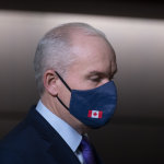 O&#039;Toole walks to the podium at the start of a news conference on Parliament Hill on Feb. 26, 2021 (CP/Adrian Wyld)