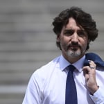 Trudeau makes his way to a press conference in Ottawa on June 8, 2021 (Sean Kilpatrick/CP)